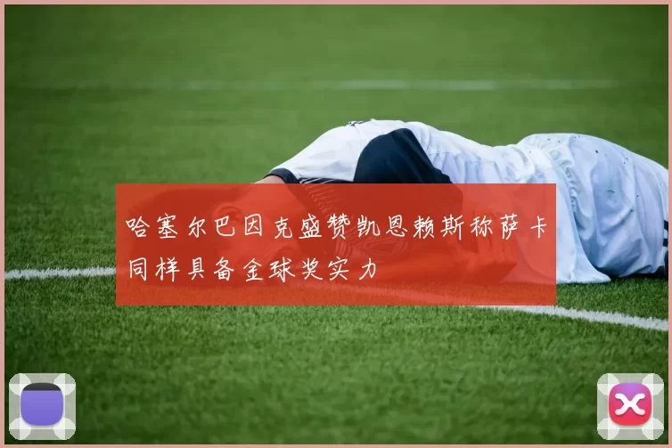 哈塞尔巴因克盛赞凯恩赖斯称萨卡同样具备金球奖实力