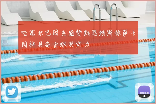 哈塞尔巴因克盛赞凯恩赖斯称萨卡同样具备金球奖实力