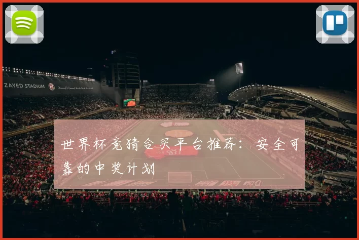 世界杯竞猜合买平台推荐：安全可靠的中奖计划
