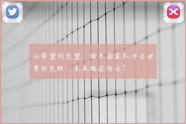 从希望到失望：埃及国家队冲击世界杯失败，未来路在何方？